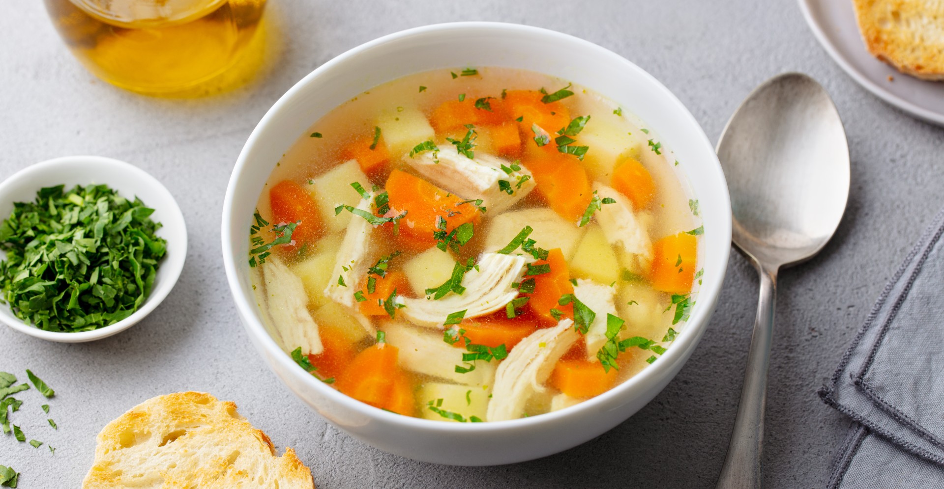 BARIATRIC GREEK LEMON SOUP: A PROTEIN BOOST & DILL TWIST