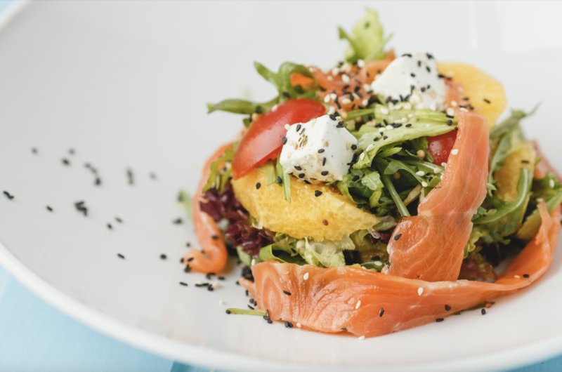 Citrus-Smoked Salmon Salad with Pomegranate & Feta: Fresh Flavors, Vibrant Bite!